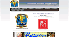 Desktop Screenshot of nationalfitnesshalloffame.com